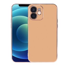 Teleplus iPhone 11 Kamera Korumalı Lazer Viyana Silikon Gold Kılıf