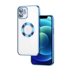 Teleplus iPhone 11 Kamera Korumalı Omega Lazer Silikon Mavi Kılıf