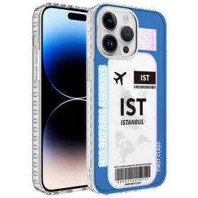 Teleplus iPhone 11 Pro Desenli Elegans Serisi No 5 Silikon Turkuaz Kılıf