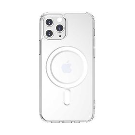 Teleplus iPhone 11 Pro Max Coss Wireless Destekli Hibrit Silikon + Mıknatıslı Kartlıklı Kılıf