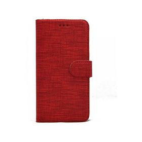 Teleplus iPhone 11 Pro Max Kumaş Spor Standlı Cüzdan Kırmızı Cep Telefonu Kılıfı