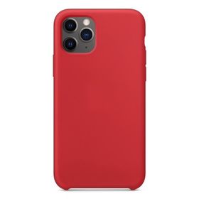 Teleplus iPhone 11 Pro Max Lansman İçi Süet Silikon Kırmızı Cep Telefonu Kılıfı