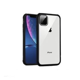 Teleplus Iphone 11 Pro Max Mat Arkası Şeffaf Süper Kırmızı Nano Ekran Koruyucu Silikon Kılıf