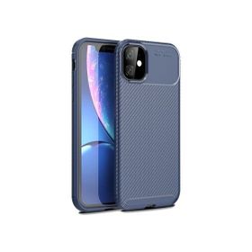 Teleplus Iphone 11 Pro Negro Karbon Nano Ekran Koruyucu Lacivert Silikon Kılıf