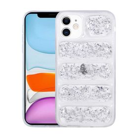 Teleplus iPhone 12 Dalga Damla Lazer Kapak Mor Kılıf