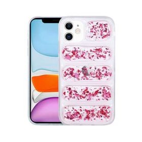Teleplus iPhone 12 Dalga Damla Lazer Kapak Mor Kılıf
