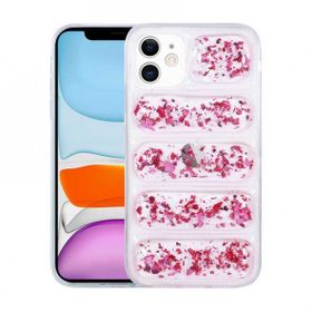 Teleplus iPhone 12 Dalga Damla Lazer Kapak Mor Kılıf