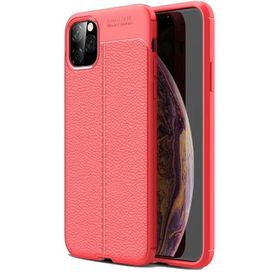 Teleplus iPhone 12 Deri Dokulu Silikon Nano Ekran Koruyucu Lacivert Kılıf