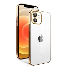 Teleplus iPhone 12 Garaj Kamera Korumalı Tareks Sert Kapak Siyah Kılıf