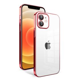 Teleplus iPhone 12 Garaj Kamera Korumalı Tareks Sert Kapak Siyah Kılıf