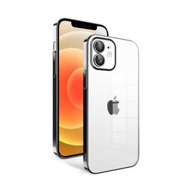 Teleplus iPhone 12 Garaj Kamera Korumalı Tareks Sert Kapak Siyah Kılıf