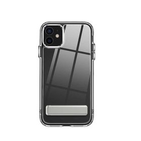 Teleplus iPhone 12 Hibrid Lstand Kapak Silikon Şeffaf Cep Telefonu Kılıfı