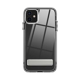 Teleplus iPhone 12 Hibrid Lstand Kapak Silikon Şeffaf Cep Telefonu Kılıfı