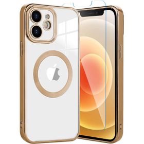 Teleplus iPhone 12 Kamera Korumalı Omega Lazer Silikon Nano Ekran Koruyucu Gümüş Cep Telefonu Kılıfı