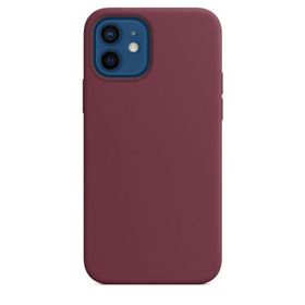 Teleplus iPhone 12 Manyetik Lansman İçi Süet Silikon Turuncu Kılıf