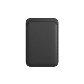 Teleplus iPhone 12 Mıknatıslı Suni Deri Kartlıklı Cüzdan Siyah Kılıf