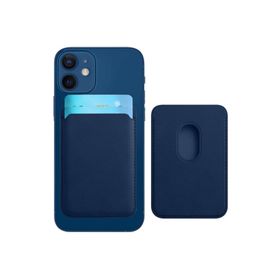 Teleplus iPhone 12 Mıknatıslı Suni Deri Kartlıklı Cüzdan Siyah Kılıf