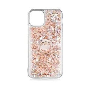 Teleplus Iphone 12 Milce Yüzüklü Sulu Pembe Silikon Kılıf
