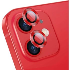 Teleplus iPhone 12 Mini CL-02 Kamera Kırmızı Metal Koruyucu