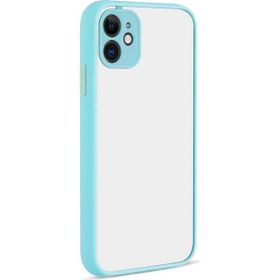 Teleplus Iphone 12 Mini Hux Kamera Korumalı Turkuaz Silikon Cep Telefonu Kılıf