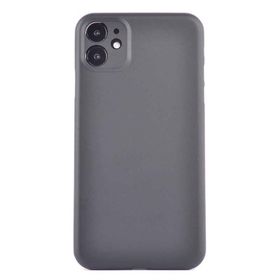 Teleplus iPhone 12 PP Hayalet Mat Silikon Siyah Kılıf