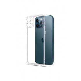Teleplus Iphone 12 Pro Kamera Korumalı Şeffaf Silikon Cep Telefonu Kılıf