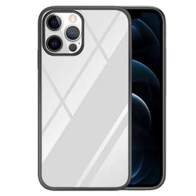 Teleplus iPhone 12 Pro Max Tarex Pixel Plating Lazer Sert Rubber Silikon Nano Ekran Koruyucu Kırmızı Kılıf
