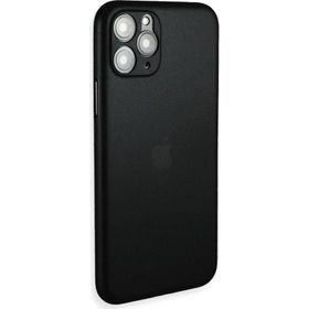 Teleplus iPhone 12 Pro PP Hayalet Mat Silikon Siyah Kılıf