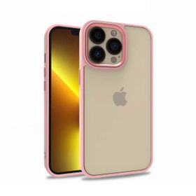 Teleplus iPhone 12 Pro Renkli Bumper Hybrid Flora Silikon Lacivert Kılıf