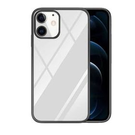 Teleplus iPhone 12 Tarex Pixel Plating Lazer Sert Rubber Silikon Mor Kılıf + Nano Ekran Koruyucu