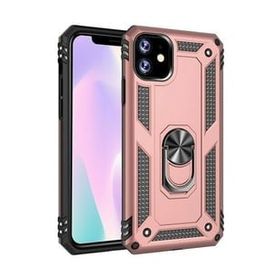 Teleplus iPhone 12 Vega Yüzüklü Standlı Kapak Lacivert Kılıf
