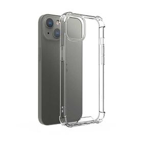 Teleplus iPhone 13 Darbe Korumalı Kapak Silikon Şeffaf Kılıf + Nano Ekran Koruyucu