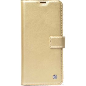 Teleplus iPhone 13 Delüxe Kartlıklı Standlı Cüzdan Gold Kılıf