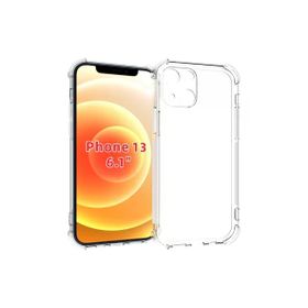 Teleplus Iphone 13 Kamera Korumalı Darbeye Dayanıklı Silikon Şeffaf Nano Ekran Koruyucu Cep Telefonu Kılıfı