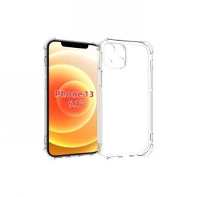 Teleplus Iphone 13 Kamera Korumalı Darbeye Dayanıklı Silikon Şeffaf Nano Ekran Koruyucu Cep Telefonu Kılıfı