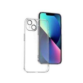 Teleplus iPhone 13 Kamera Korumalı Fizy Silikon Şeffaf Kılıf
