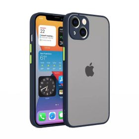 Teleplus iPhone 13 Kamera Korumalı Hux Mat Sert Silikon Kırmızı Kılıf