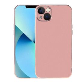 Teleplus iPhone 13 Kamera Korumalı Lazer Viyana Silikon Gold Kılıf