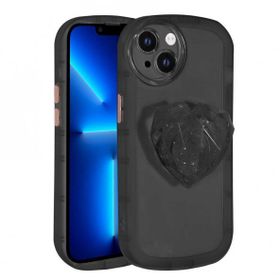 Teleplus iPhone 13 Kamera Korumalı Ofro Soketli Stand Kapak Mavi Kılıf