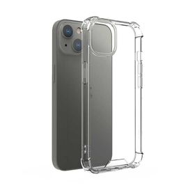 Teleplus iPhone 13 Mini Kılıf Darbe Korumalı Kapak Silikon Şeffaf + Nano Ekran Koruyucu