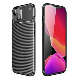 Teleplus Iphone 13 Mini Negro Karbon Silikon Siyah Nano Ekran Koruyucu Cep Telefonu Kılıfı