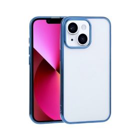 Teleplus iPhone 13 Mini Pixel Tareks Sert Silikon Mavi Kılıf