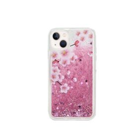 Teleplus iPhone 13 Mini Sulu Desenli Mor Silikon Kılıf