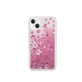 Teleplus iPhone 13 Mini Sulu Desenli Mor Silikon Kılıf
