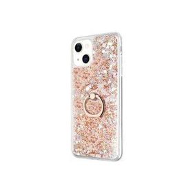 Teleplus iPhone 13 Mini Sulu Yüzüklü Milce Silikon Gold Cep Telefonu Kılıfı