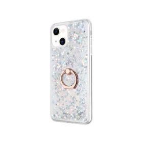 Teleplus iPhone 13 Mini Sulu Yüzüklü Milce Silikon Gold Cep Telefonu Kılıfı