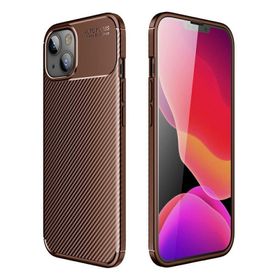 Teleplus iPhone 13 Negro Karbon Silikon Siyah Cep Telefonu Kılıfı
