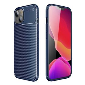 Teleplus iPhone 13 Negro Karbon Silikon Siyah Cep Telefonu Kılıfı