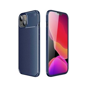 Teleplus iPhone 13 Negro Karbon Silikon Siyah Cep Telefonu Kılıfı
