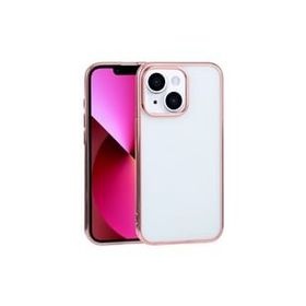 Teleplus iPhone 13 Pixel Tareks Sert Silikon Rose Altın Kılıf